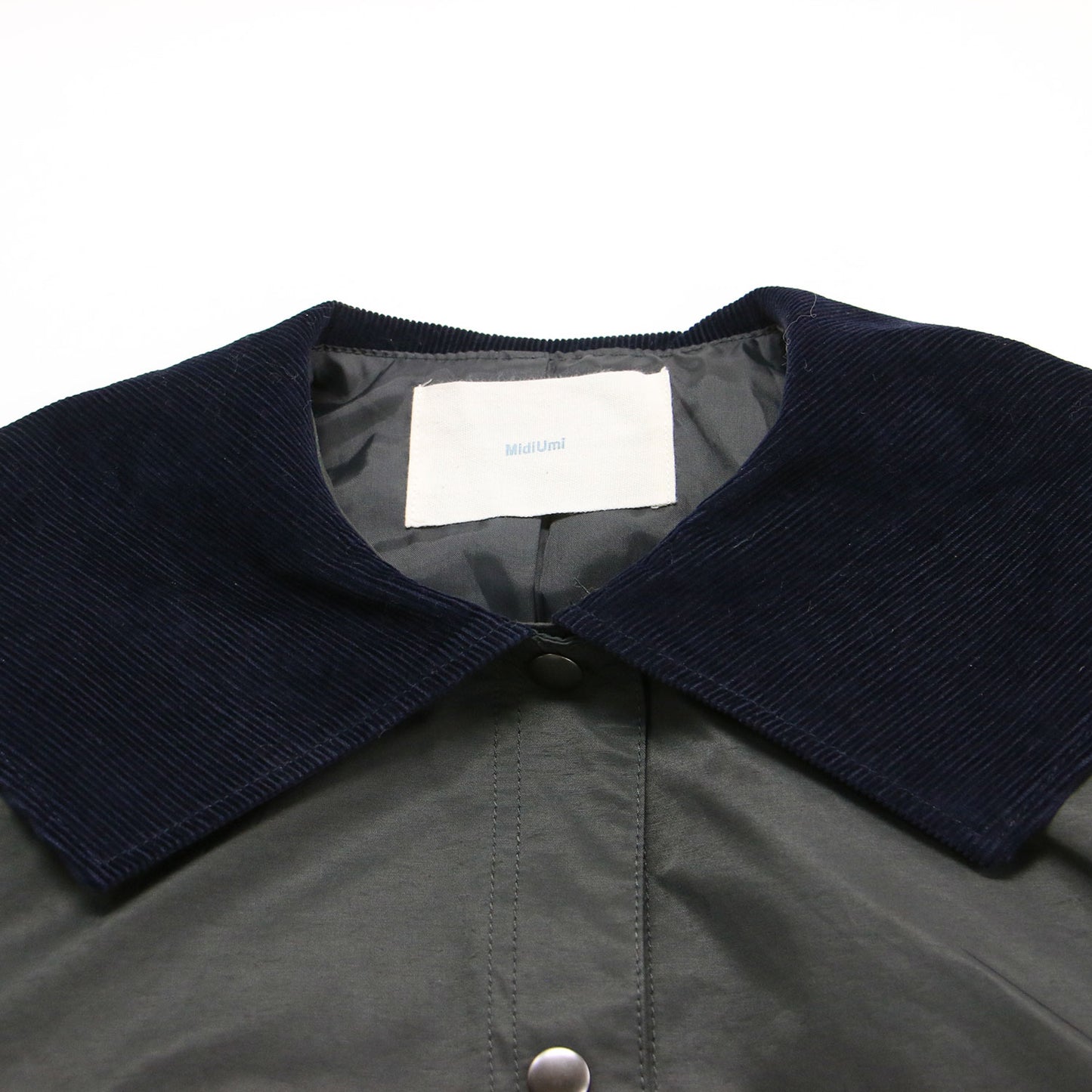 25秋冬 ハンティングジャケット / ミリタリージャケット 長袖 セーラーカラー ショート丈 ワイド コーデュロイ