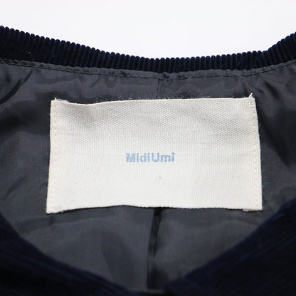 25秋冬 ハンティングジャケット / ミリタリージャケット 長袖 セーラーカラー ショート丈 ワイド コーデュロイ