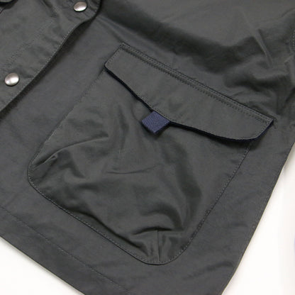 25秋冬 ハンティングジャケット / ミリタリージャケット 長袖 セーラーカラー ショート丈 ワイド コーデュロイ