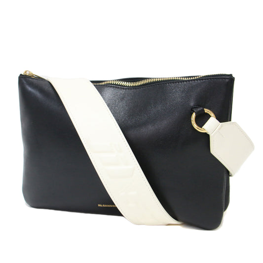 24春夏 リンク ロゴ ストラップ ショルダーバッグ / LINK LG W/ WIDE SHOULD クラッチ 肩掛け クロスボディ ラムレザー