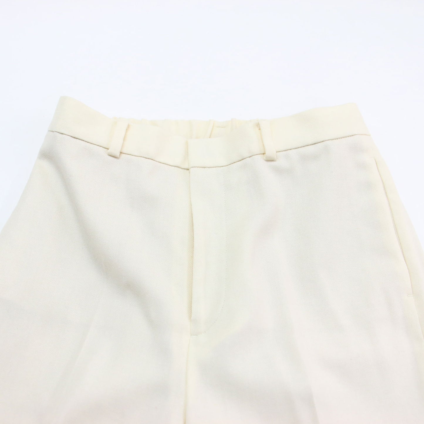 22秋冬 ウール サキソニーパンツ / フレア センタープレス Aライン