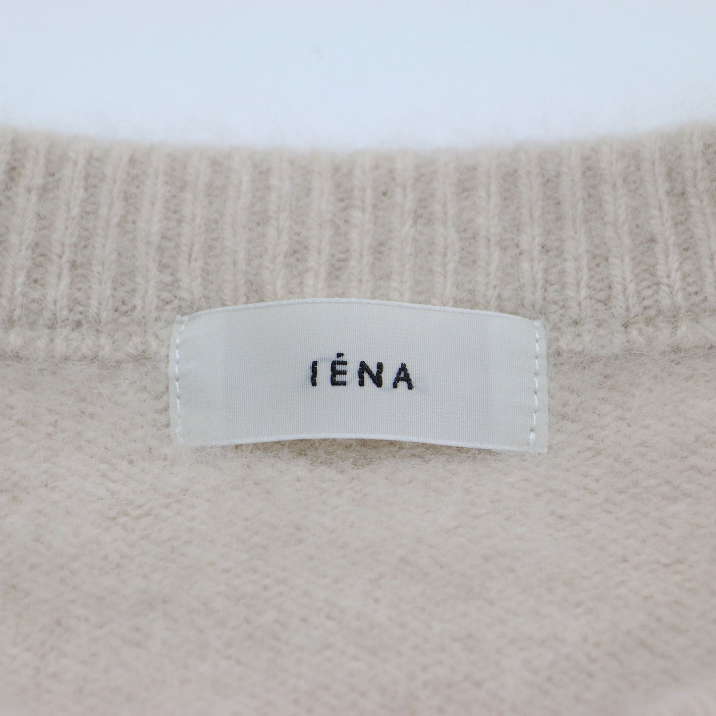 23秋冬 チャイニーズラクーン ファープルオーバー / fluffy ニット 長袖 クルーネック スリット ワイド ウール