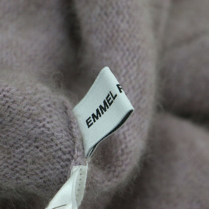 23秋冬 フラッフィー Vネック 2WAY ニット カーディガン / プルオーバー ショート丈 クルーネック 長袖 パフスリーブ 金ボタン ウール