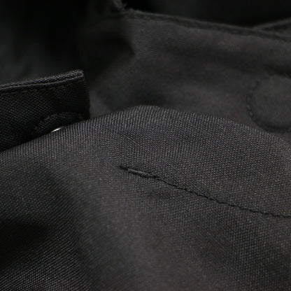 25春夏 シルク ポリエステル ツイル フーデッド ブルゾン / ジャケット 長袖 Aライン ワイドシルエット