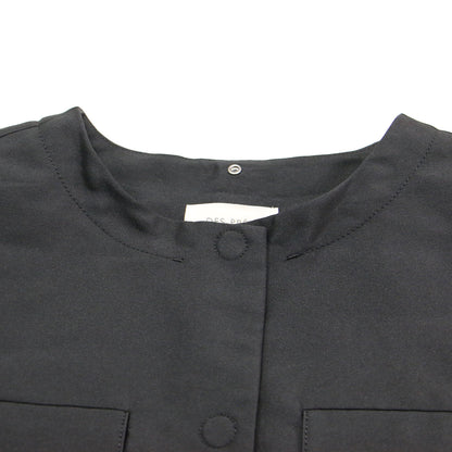 25春夏 シルク ポリエステル ツイル フーデッド ブルゾン / ジャケット 長袖 Aライン ワイドシルエット