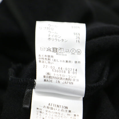 24秋冬 ニット コンビネーション ボートネック プルオーバー / カットソー 長袖 ドルマンスリーブ ラウンドヘム ワイド ウール