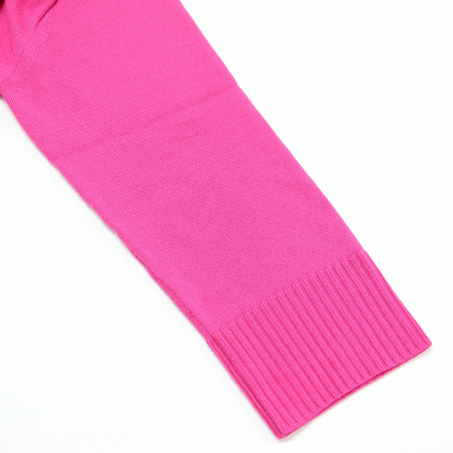 22秋冬 ウーステッドウール クルーネック プルオーバー / ニット 長袖 ミドル丈 ワイド ストレート ドロップショルダー