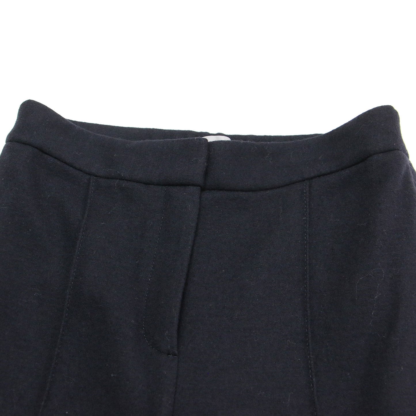 23秋冬 ウール スリム テーパードパンツ / DAHLIA JERSEY YOL 2 スラックス ピンタック ギャザー