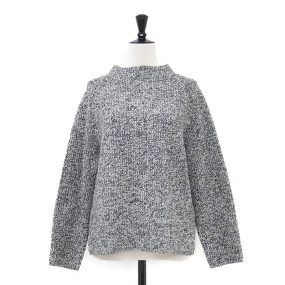 24秋冬 畦編み ハイネック プルオーバー / MISTO SHANE ニット 長袖 ラグラン コンパクト ウール カシミヤ