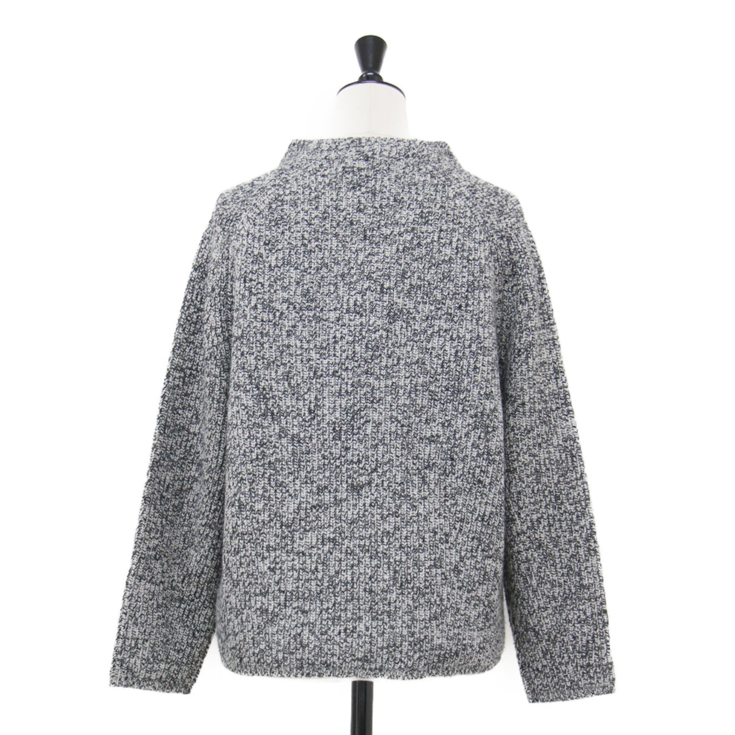 24秋冬 畦編み ハイネック プルオーバー / MISTO SHANE ニット 長袖 ラグラン コンパクト ウール カシミヤ