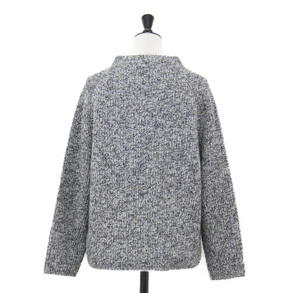 24秋冬 畦編み ハイネック プルオーバー / MISTO SHANE ニット 長袖 ラグラン コンパクト ウール カシミヤ