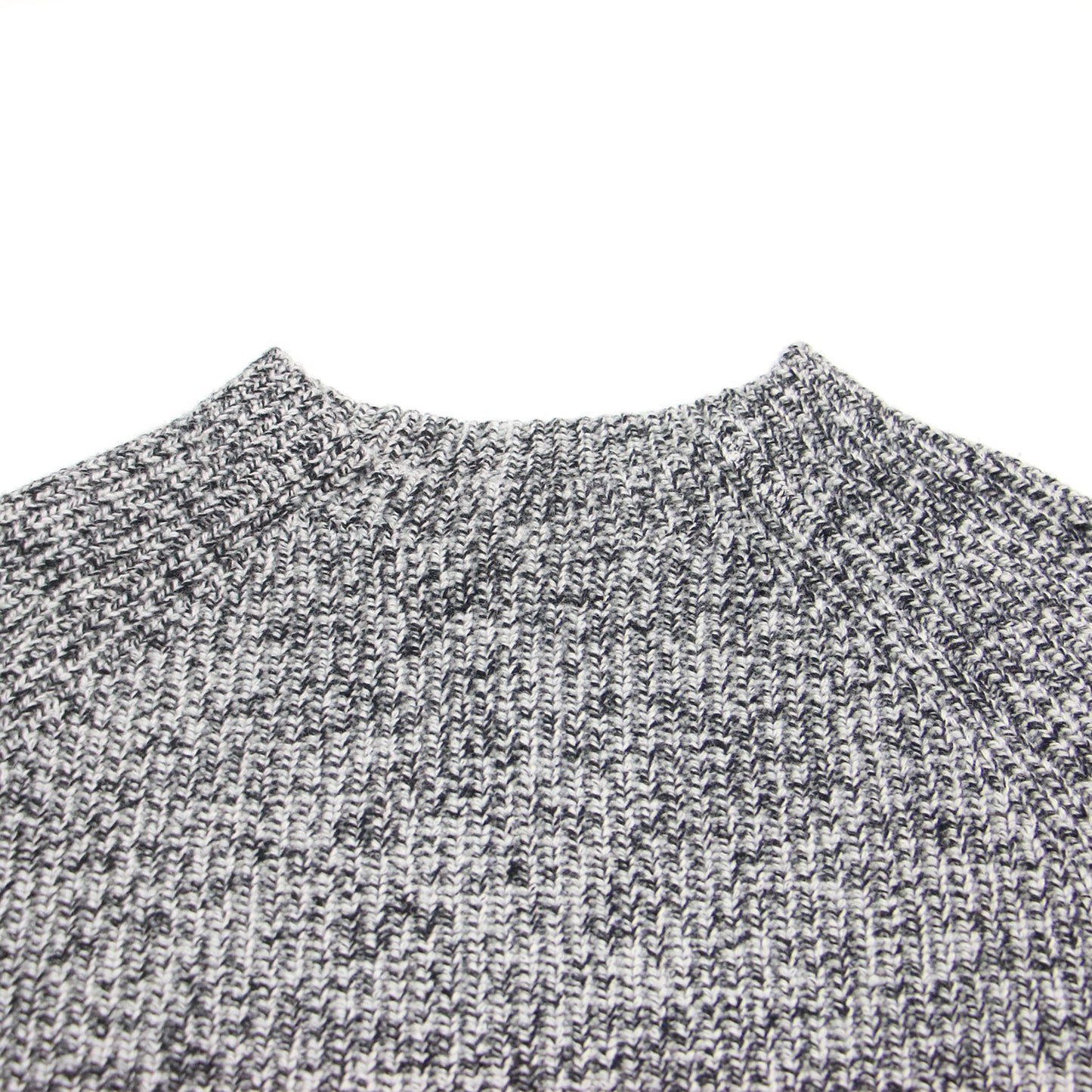 24秋冬 畦編み ハイネック プルオーバー / MISTO SHANE ニット 長袖 ラグラン コンパクト ウール カシミヤ