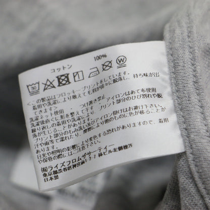 × BEAUTY&YOUTH 別注 24秋冬 グラフィックプリント ロングスリーブ Tシャツ / カットソー 長袖 クルーネック ショート丈