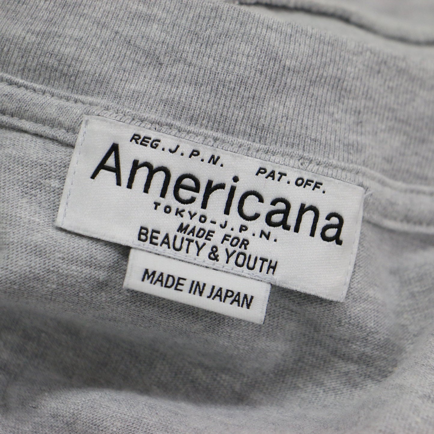 × BEAUTY&YOUTH 別注 24秋冬 グラフィックプリント ロングスリーブ Tシャツ / カットソー 長袖 クルーネック ショート丈
