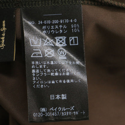 24秋冬 ベロア ロングスリーブ プルオーバー / カットソー クルーネック コンパクト ストレッチ