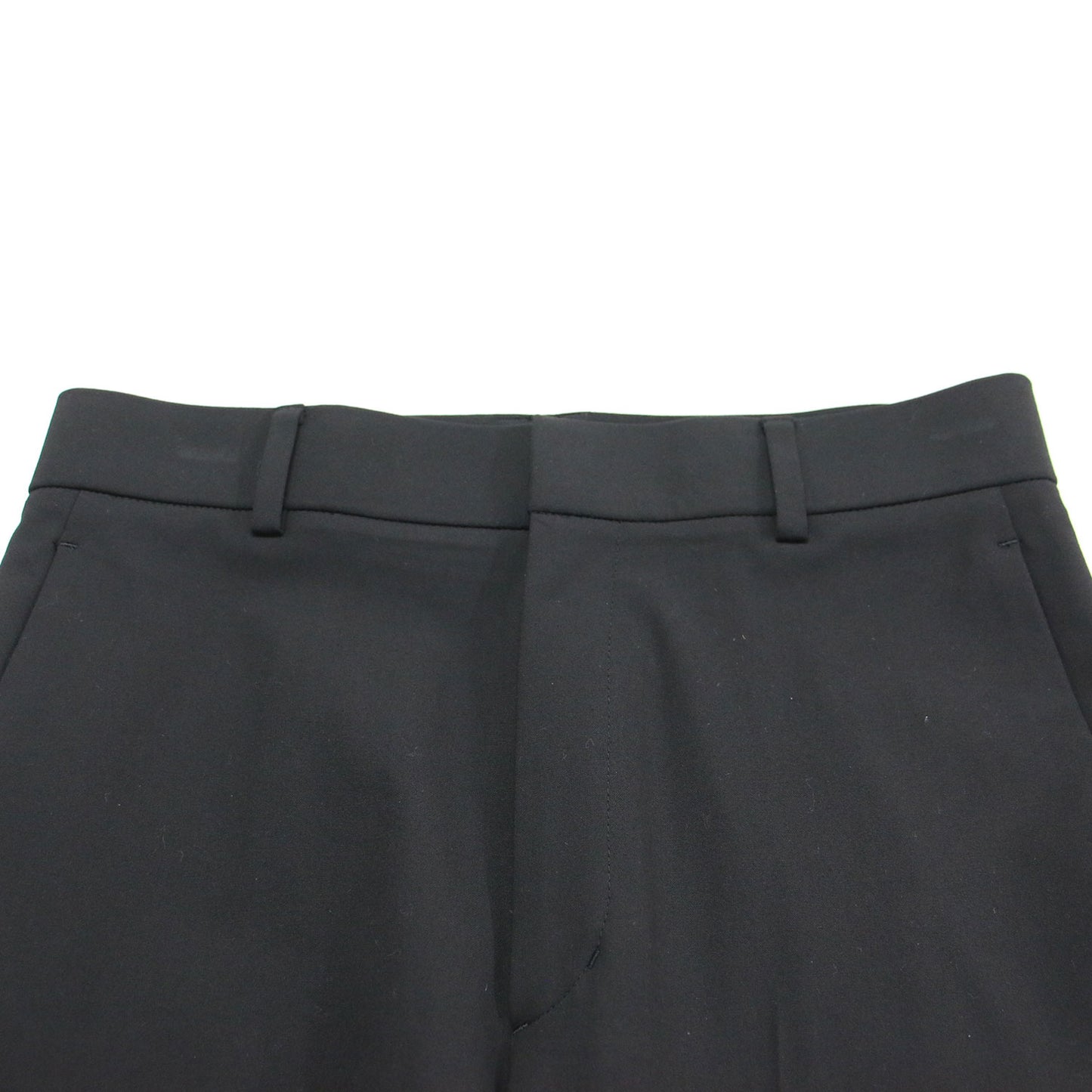 24秋冬 ウーステッドトロ セミフレアパンツ / スラックス センタープレス ハイウエスト ストレッチ