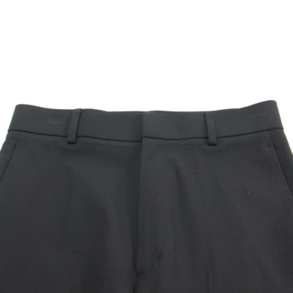 24秋冬 ウーステッドトロ セミフレアパンツ / スラックス センタープレス ハイウエスト ストレッチ