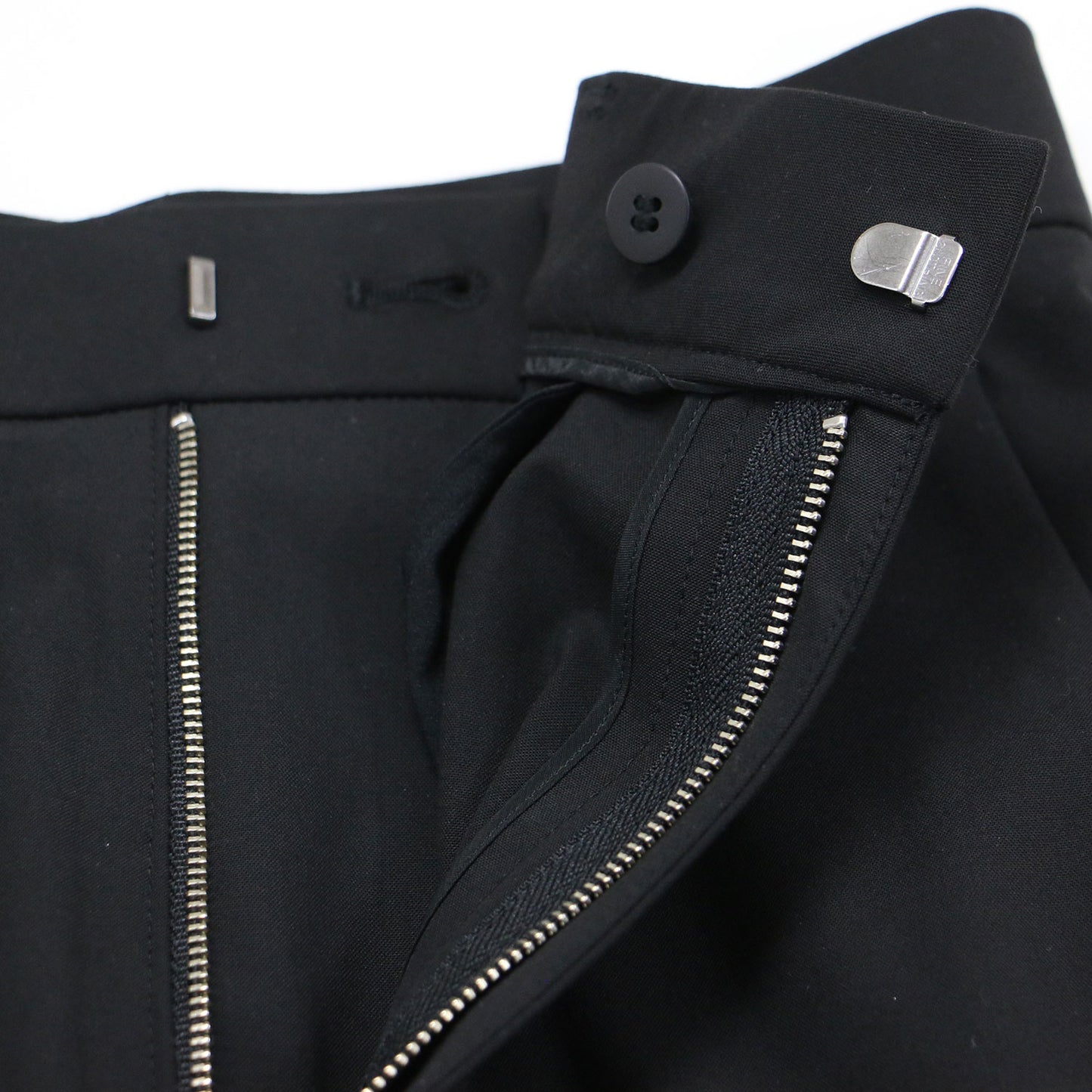 24秋冬 ウーステッドトロ セミフレアパンツ / スラックス センタープレス ハイウエスト ストレッチ