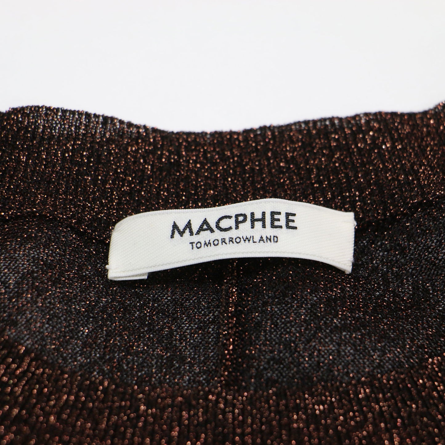 25秋冬 シアーラメ クルーネック プルオーバー / ニット 長袖 クロップド丈 スリット