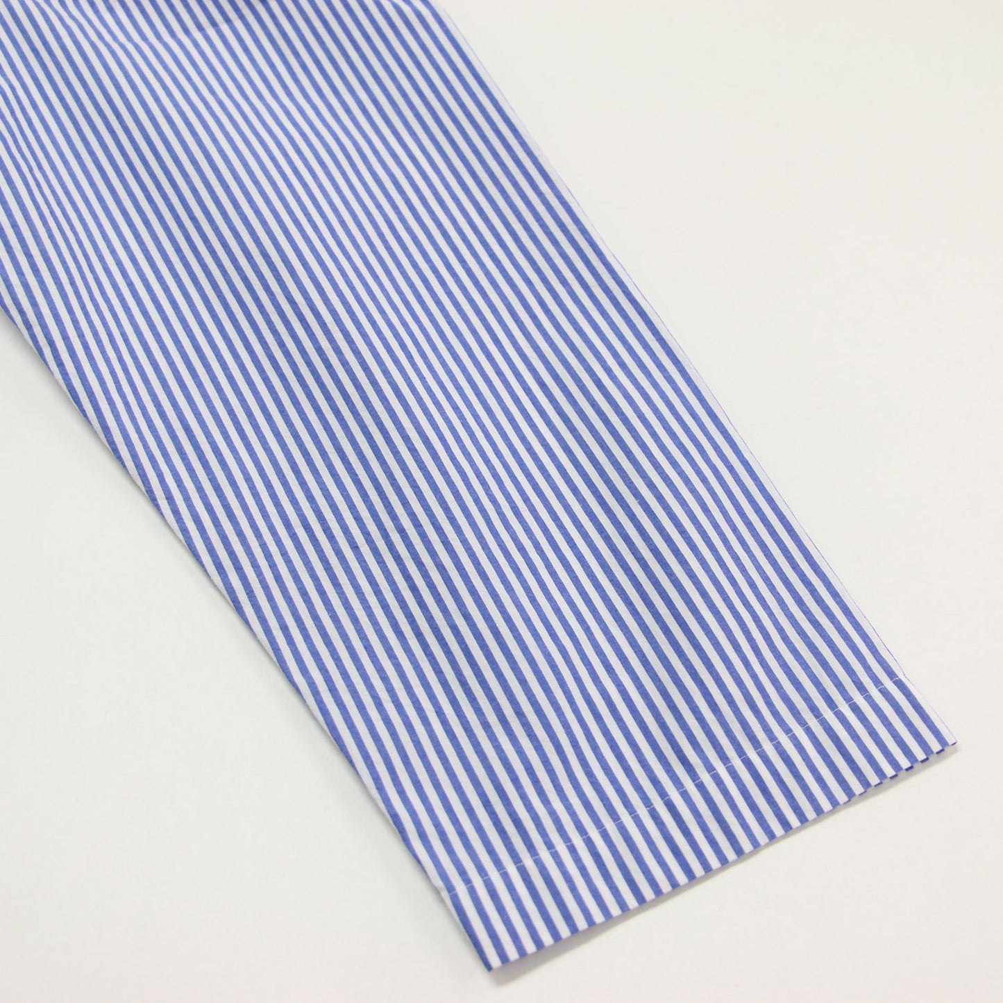 25春夏 コットン タイプライター プルオーバー シャツ / シャツ 長袖 フリルカラー ストライプ柄