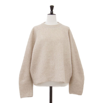 22秋冬 ストレッチ スーパーキッド モヘアセーター / stretch superkid mohair sweater ニット クルーネック 長袖 ワイド ウール