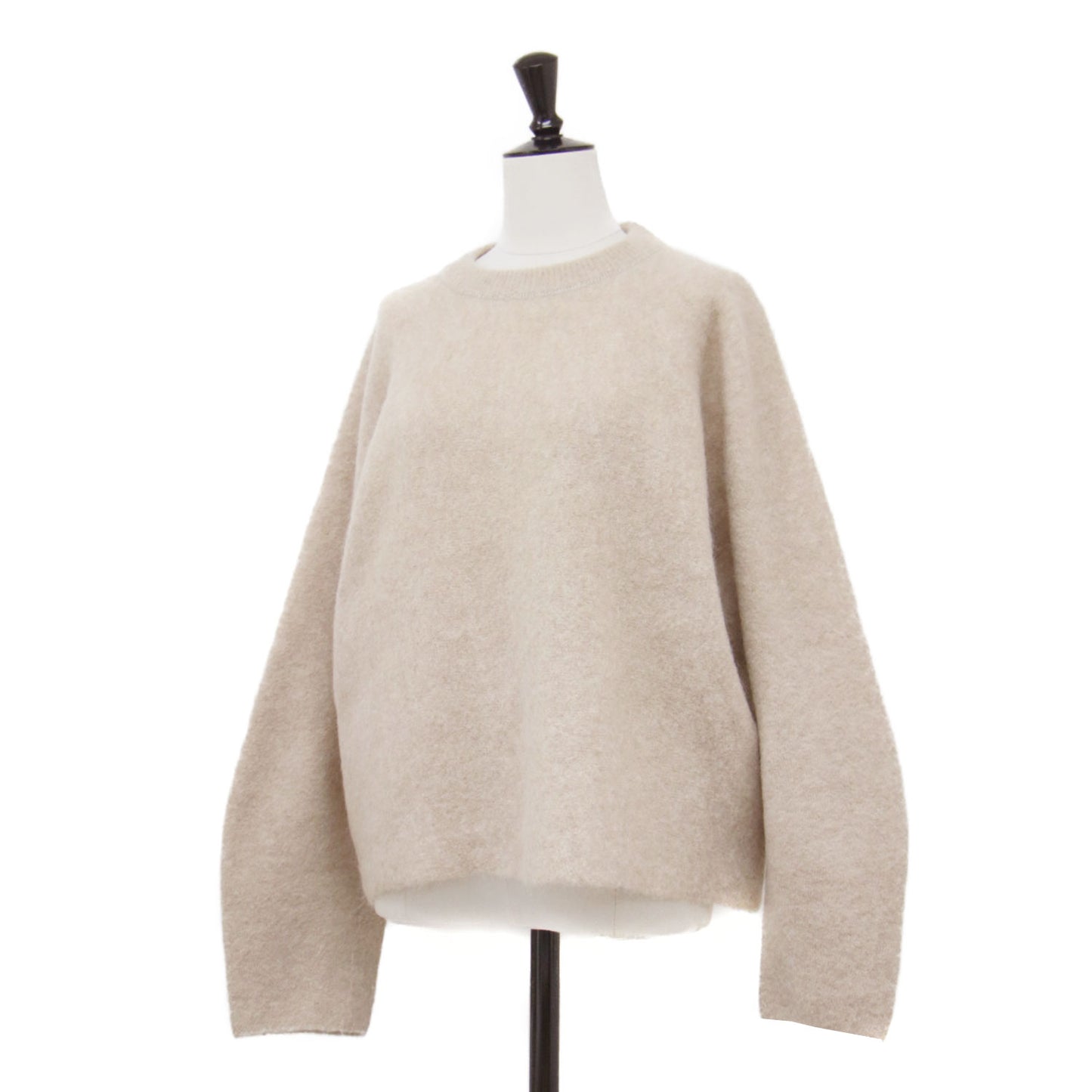 22秋冬 ストレッチ スーパーキッド モヘアセーター / stretch superkid mohair sweater ニット クルーネック 長袖 ワイド ウール