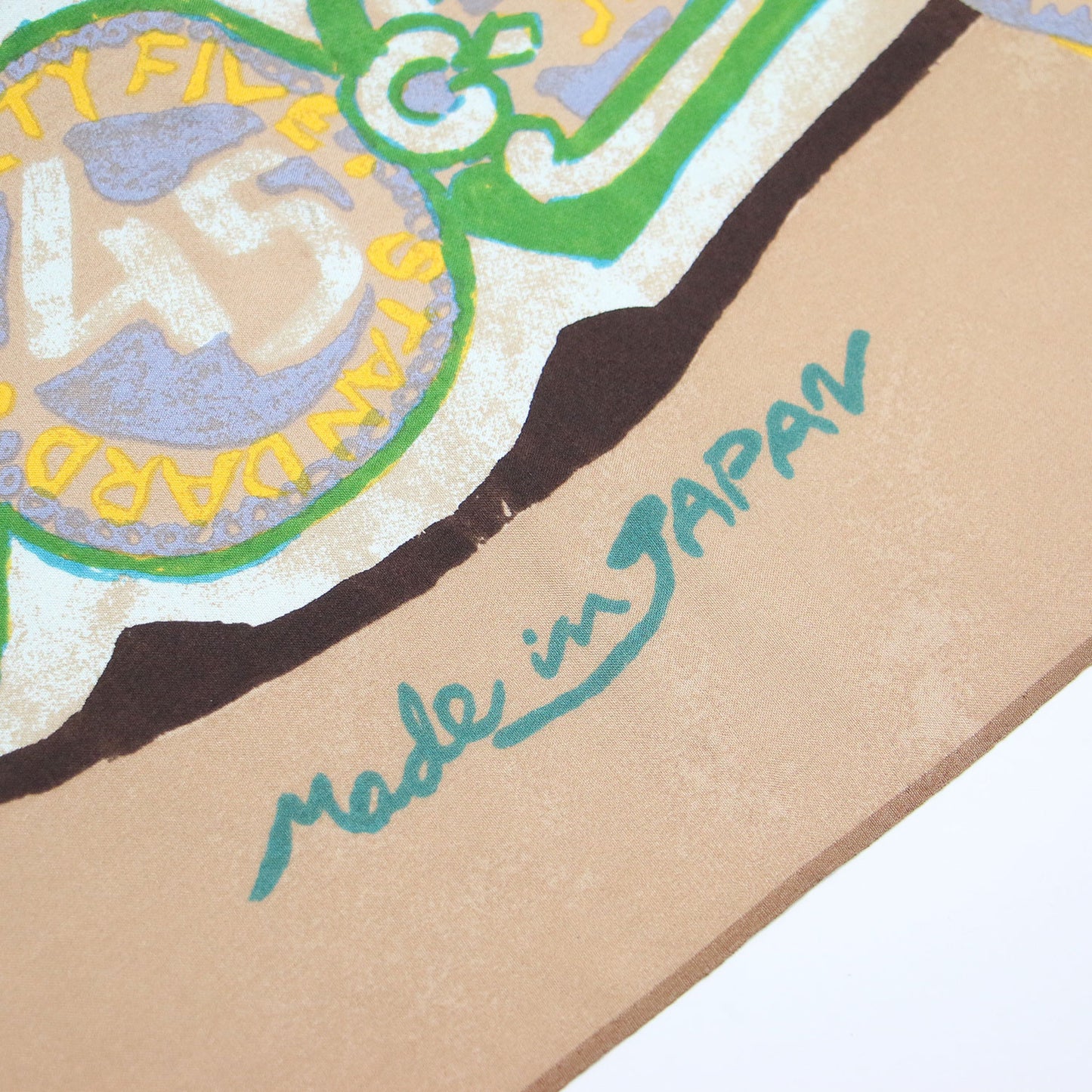 ロゴ プリント 大判 スカーフ / バンダナ 風呂敷