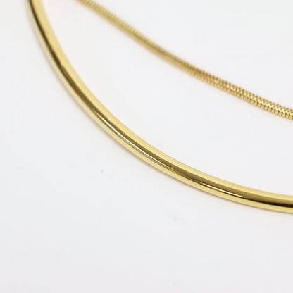 × Rouge vif la cle 別注 25春夏 チェーン付き チョーカー / ネックレス 2連 真鍮 18KG