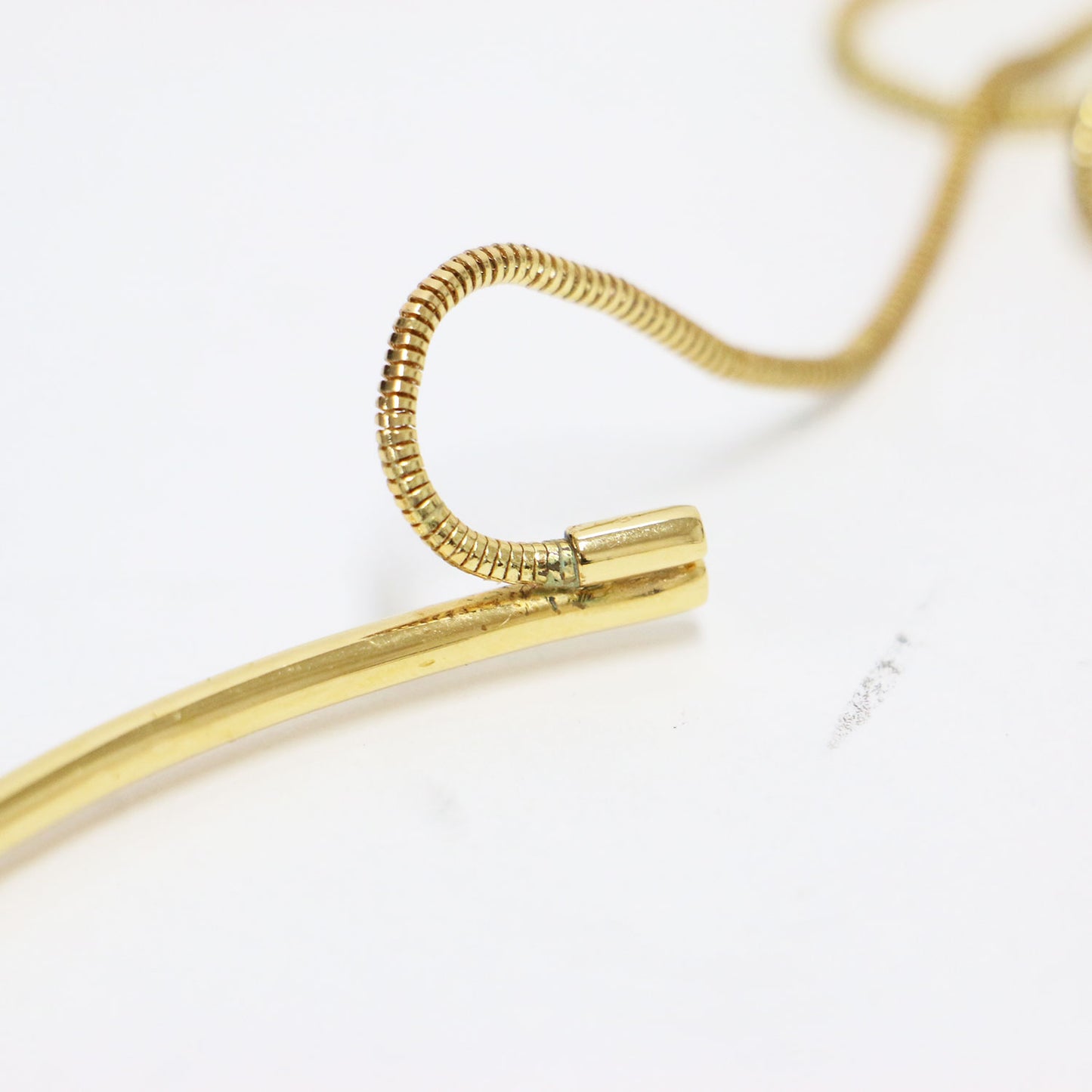 × Rouge vif la cle 別注 25春夏 チェーン付き チョーカー / ネックレス 2連 真鍮 18KG