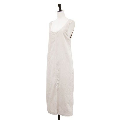 23秋冬 ストレッチ コーデュロイ ジャンパースカート / ワンピース ノースリーブ ロング丈 スリット コットン