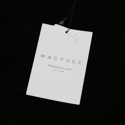 23秋冬 ストレッチ コーデュロイ ジャンパースカート / ワンピース ノースリーブ ロング丈 スリット コットン