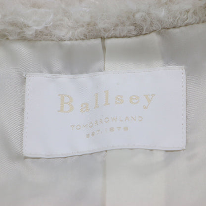 22秋冬 プードルファー クルーネック ジレ / ベスト ノースリーブ ミドル丈 フェイクファー