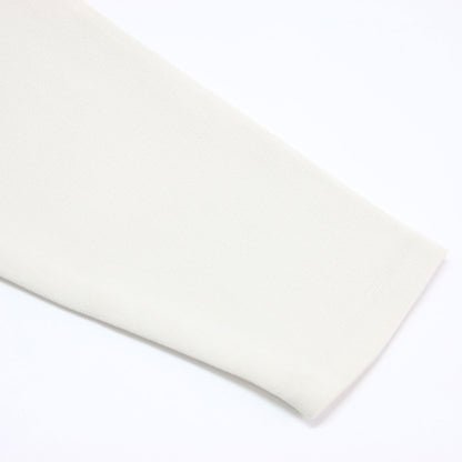 24秋冬 ミラノリブ クルーネックカーディガン / クルーネック 長袖 ショート丈 ボタンレス タック グログランテープ