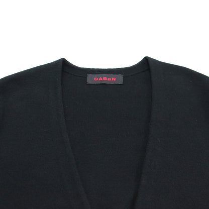 21春夏 コットン カシミヤ Vネック ショートカーディガン / ニット 長袖 コンパクト スムース編み