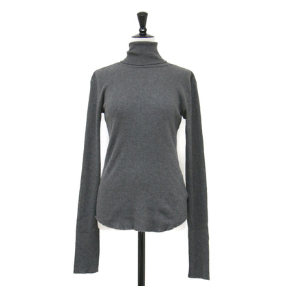 RETROVE 24秋冬 リブ タートル プルオーバー / ニット コンパクト ハイゲージ コットン ヤクウール