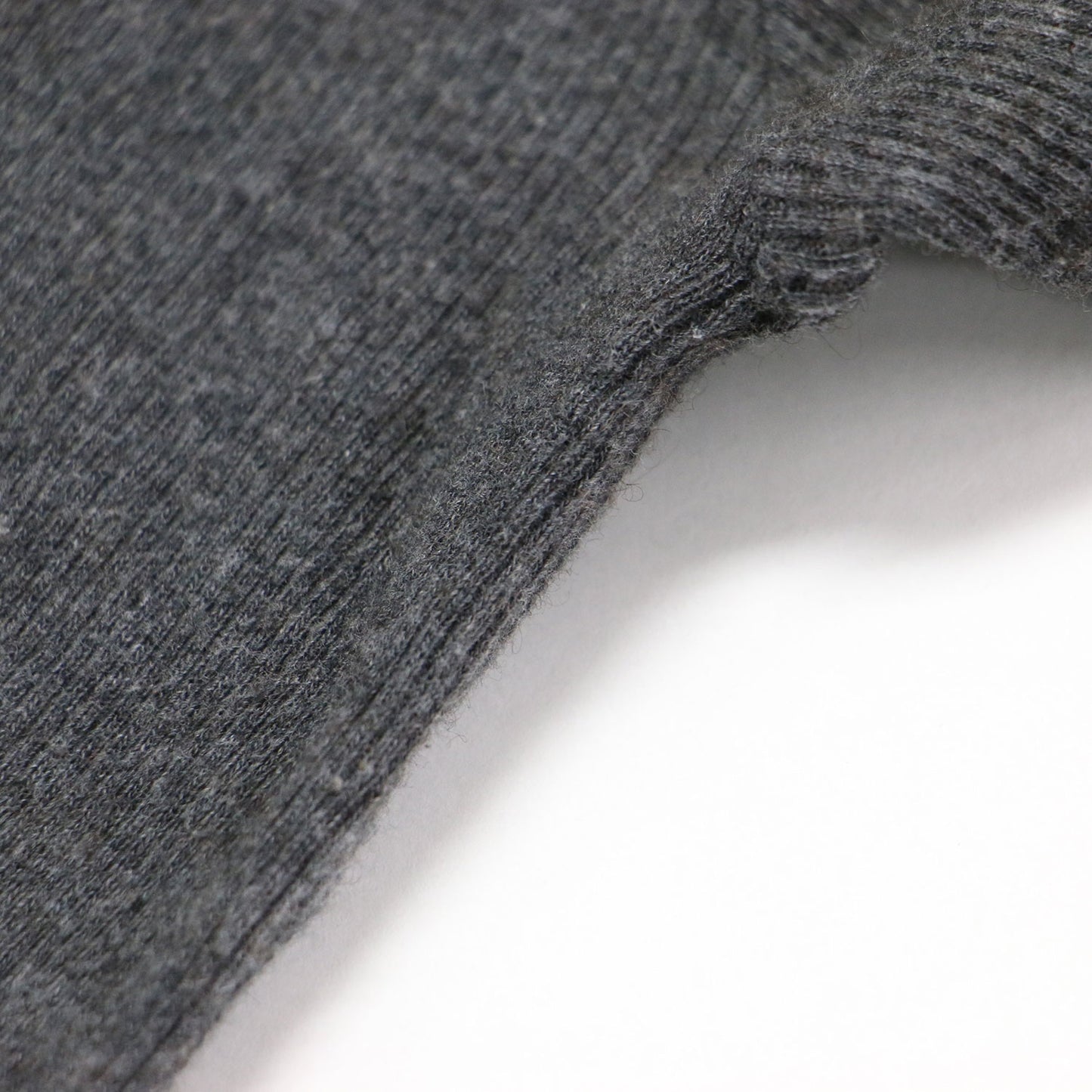 RETROVE 24秋冬 リブ タートル プルオーバー / ニット コンパクト ハイゲージ コットン ヤクウール