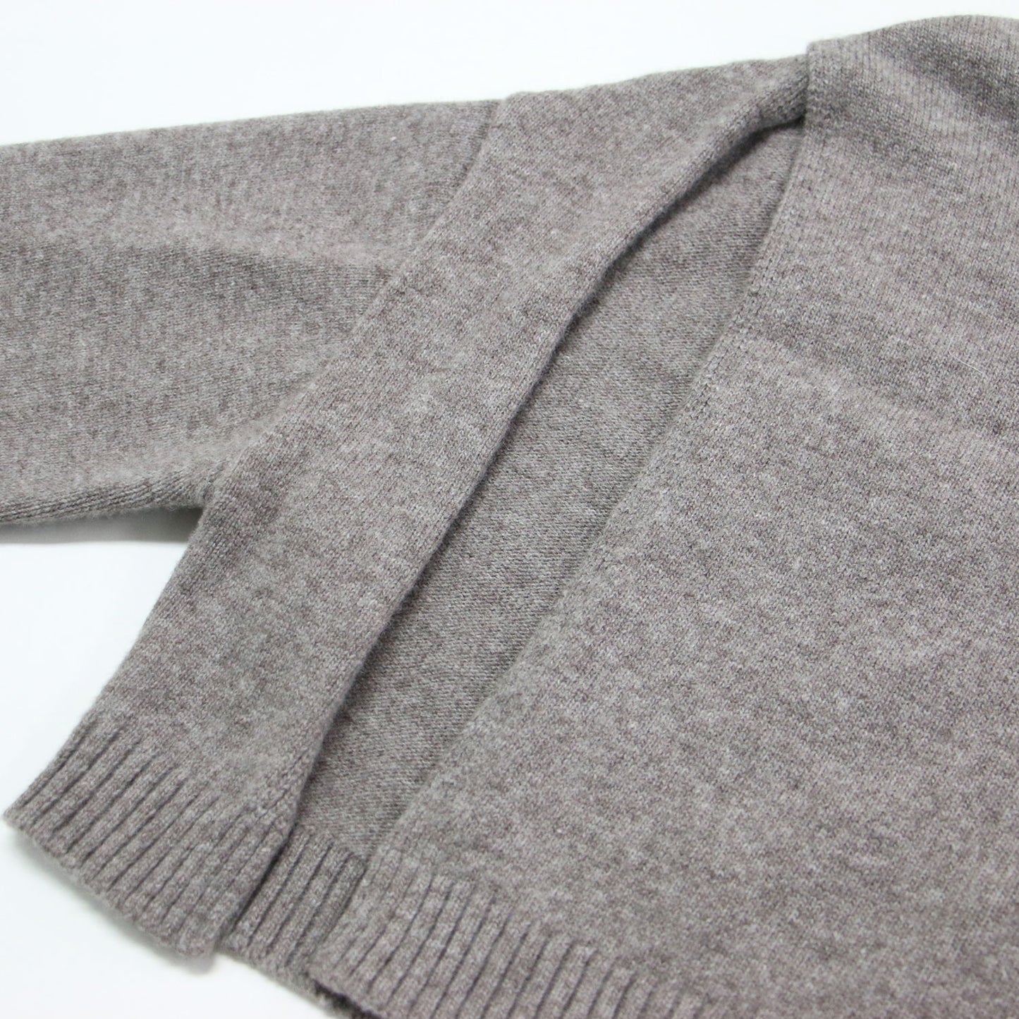 23秋冬 タートルネック スリット ショートニット / TURTLE NECK SLIT プルオーバー 長袖 ドロップショルダー ウール