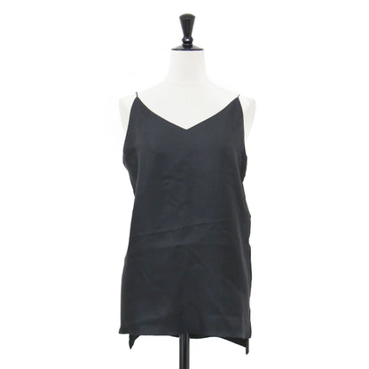 シルク Vネック キャミソール / ノースリーブ Aライン スリット