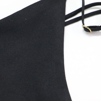 シルク Vネック キャミソール / ノースリーブ Aライン スリット