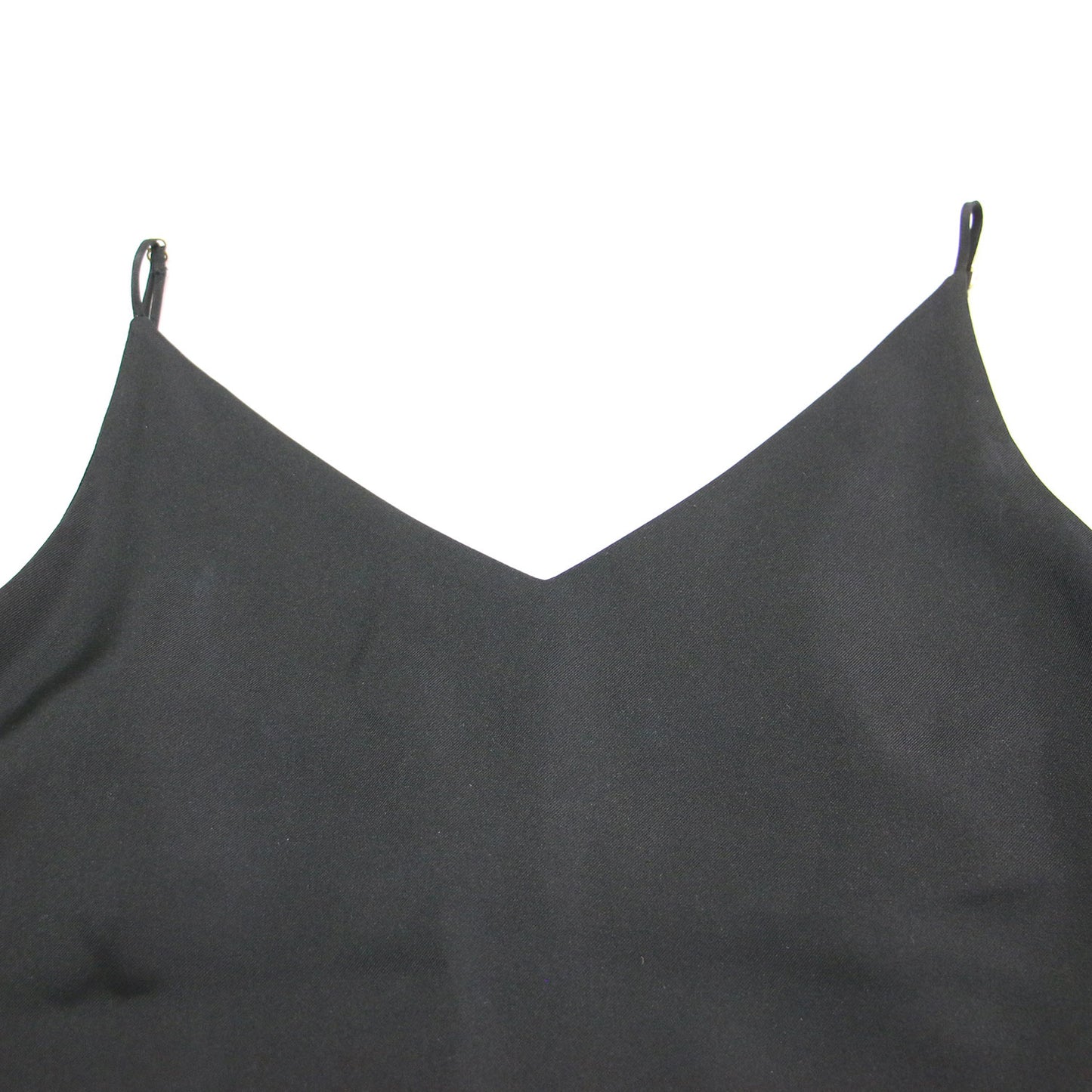 シルク Vネック キャミソール / ノースリーブ Aライン スリット