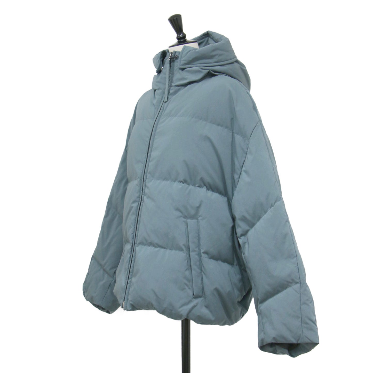 24秋冬 オルテン フード付き ダウンジャケット / olten ショートダウン 長袖 ハイネック ドロップショルダー ボックスシルエット