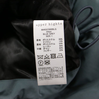 24秋冬 オルテン フード付き ダウンジャケット / olten ショートダウン 長袖 ハイネック ドロップショルダー ボックスシルエット