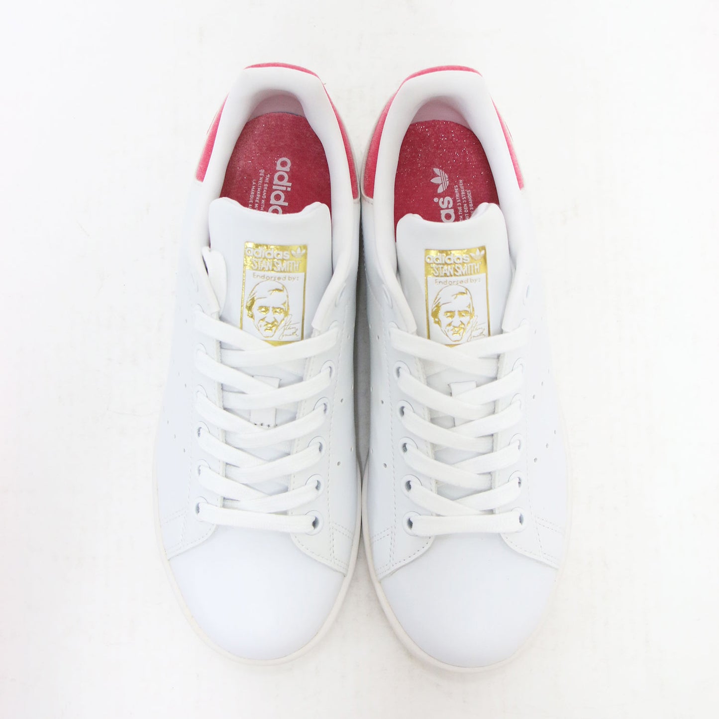 21春夏 STAN SMITH / ローカット レースアップ ハート ベロア 刺繍 ロゴ スニーカー
