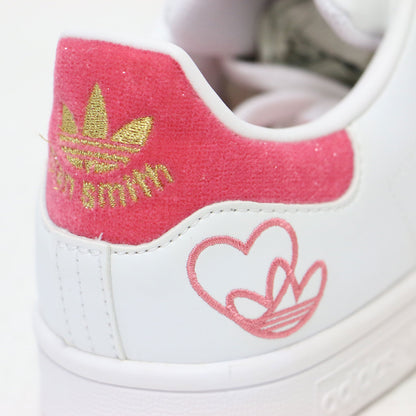 21春夏 STAN SMITH / ローカット レースアップ ハート ベロア 刺繍 ロゴ スニーカー