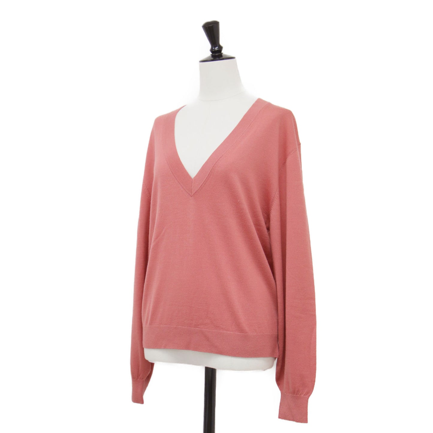 ウール Vネック プルオーバー / Refine Kalintha ニット 長袖 ワイド ハイゲージ