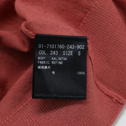 ウール Vネック プルオーバー / Refine Kalintha ニット 長袖 ワイド ハイゲージ