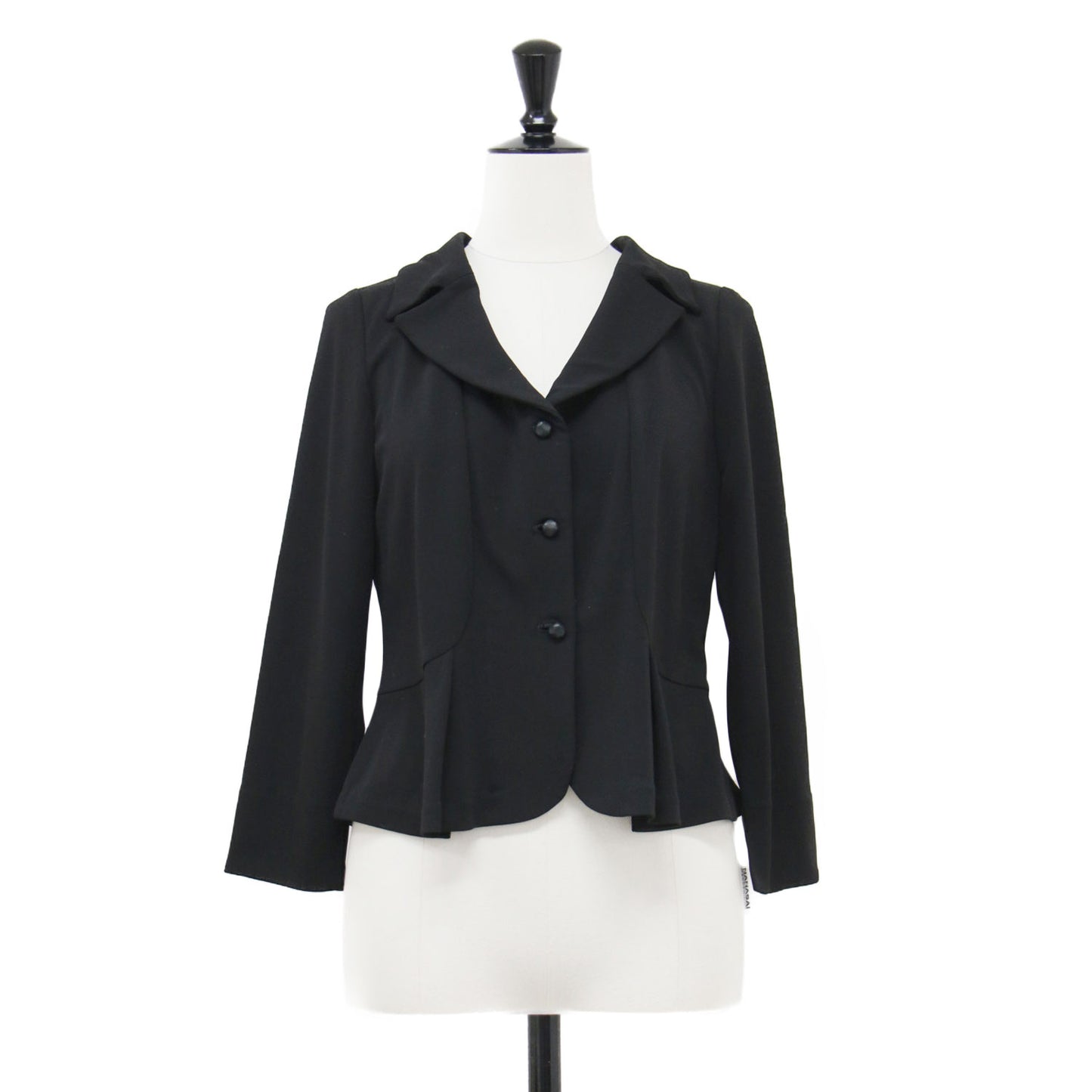 23秋冬 トリアセ ドライ ポンチジャケット / ボレロ 長袖 テーラード コンパクト フレア スリット