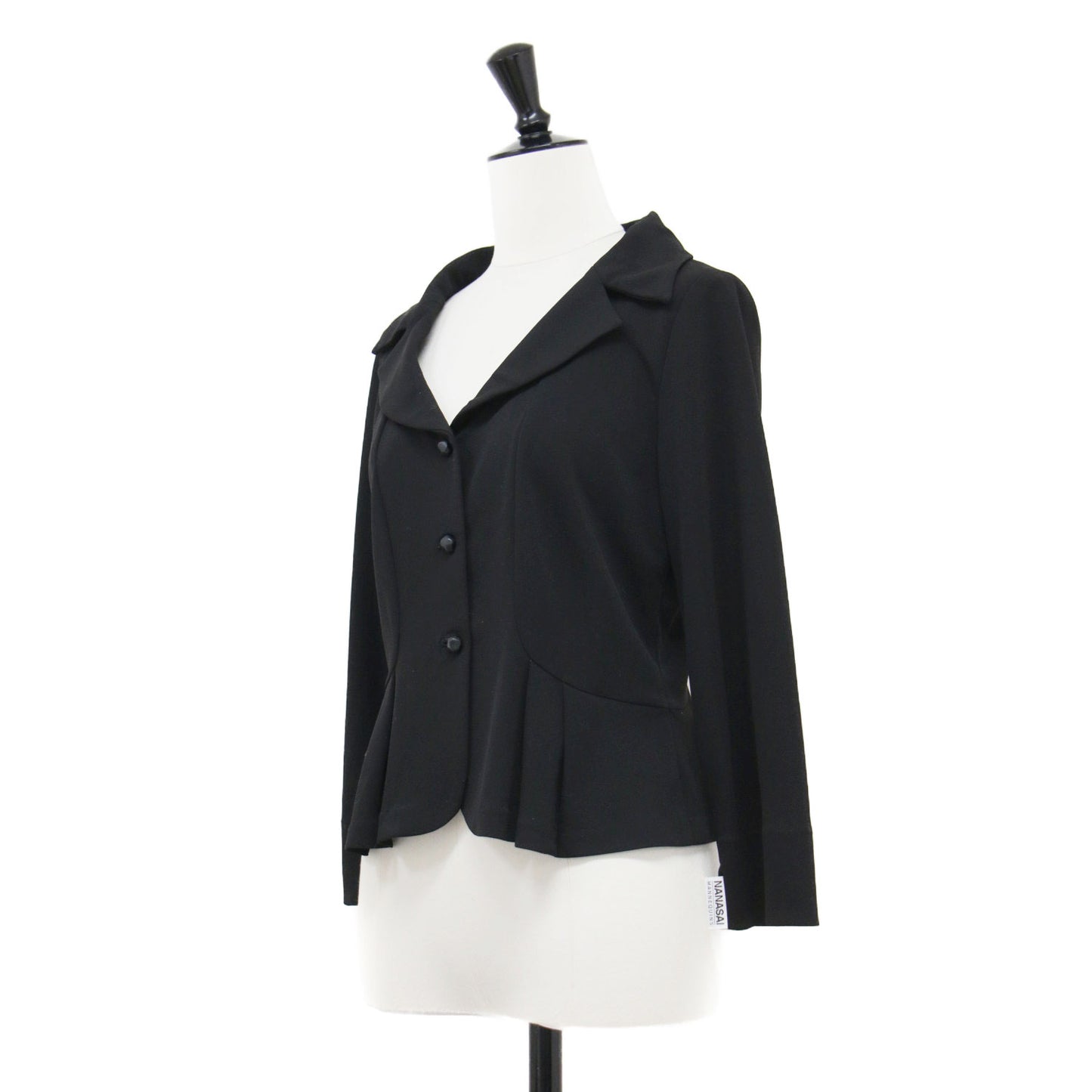 23秋冬 トリアセ ドライ ポンチジャケット / ボレロ 長袖 テーラード コンパクト フレア スリット