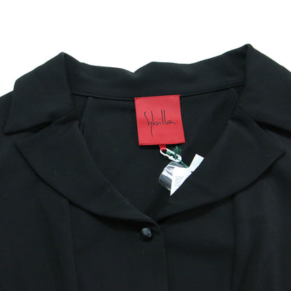 23秋冬 トリアセ ドライ ポンチジャケット / ボレロ 長袖 テーラード コンパクト フレア スリット