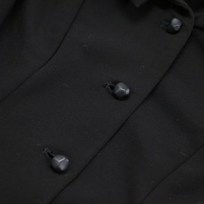 23秋冬 トリアセ ドライ ポンチジャケット / ボレロ 長袖 テーラード コンパクト フレア スリット